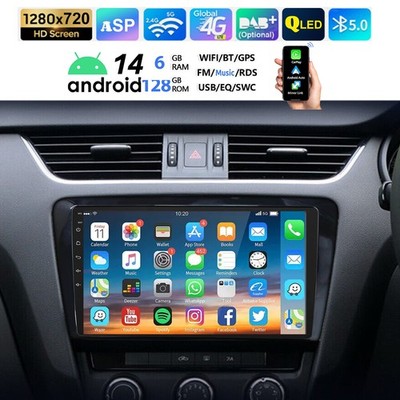 Android 14 Carplay Autoradio GPS Navi 128G für SKODA Octavia 5E III 2014-2018
