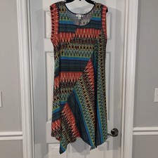 NWT SIZE 1 XJohn Paul Richard Dress Assymetric Stretch  Casual Midi