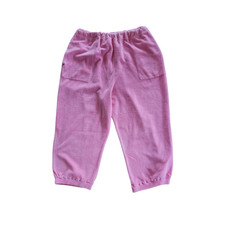 Vintage 80s Sonia Rykiel Pants Pink Velour Culottes Short Cropped Knee Length