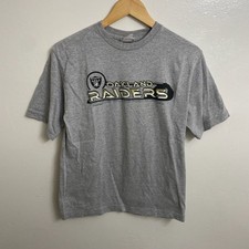 Vintage 2001 CSA Oakland Raiders Grey Graphic T-Shirt
