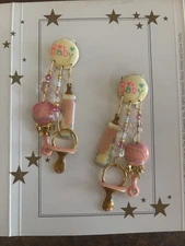 Lunch At The Ritz IT'S A GIRL post Earrings & Menu Card! RARE!!