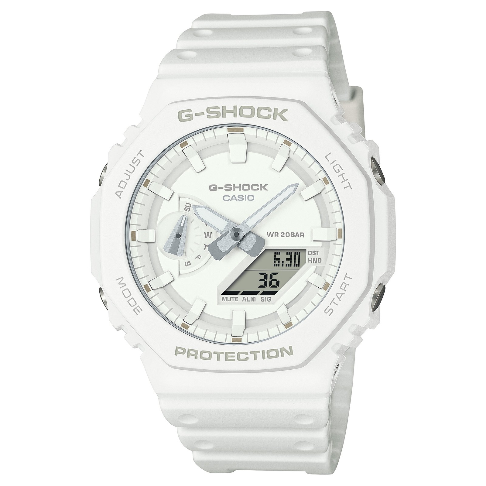 Wristwatch CASIO G-SHOCK GA-2100-7A7ER Silicone White Sub 200mt
