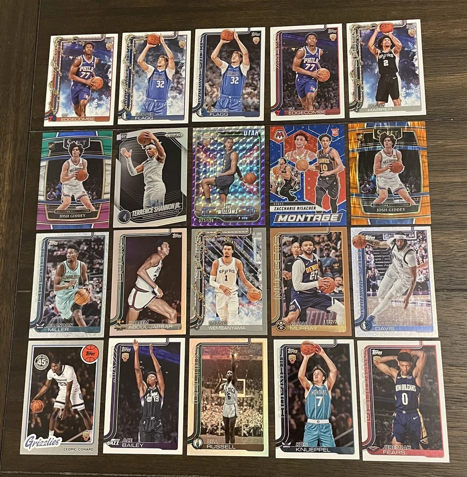 Баскетбольная карточка 2025–26 Topps Cooper Flagg дебютант RC VJ Edgecombe Kon Knueppel - Изображение 2 из 4