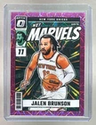 Jalen Brunson 2024 Panini Donruss Optic #22 Pink Velocity Net Marvels /79