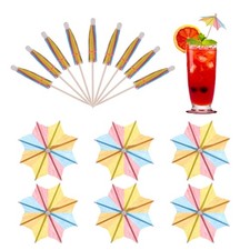 100 Pcs Mini Drink Umbrellas Cocktail,3.9 Inch Cocktail Picks Toothpicks