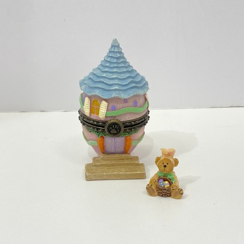 Boyds Treasure Box Aunt Bunny’s Eggcellent Abode with Flopsy McNibble 4015996