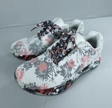 NOBULL Trainer Shoes Womens Size 7.5 White Black Red Floral SuperFabric Gym