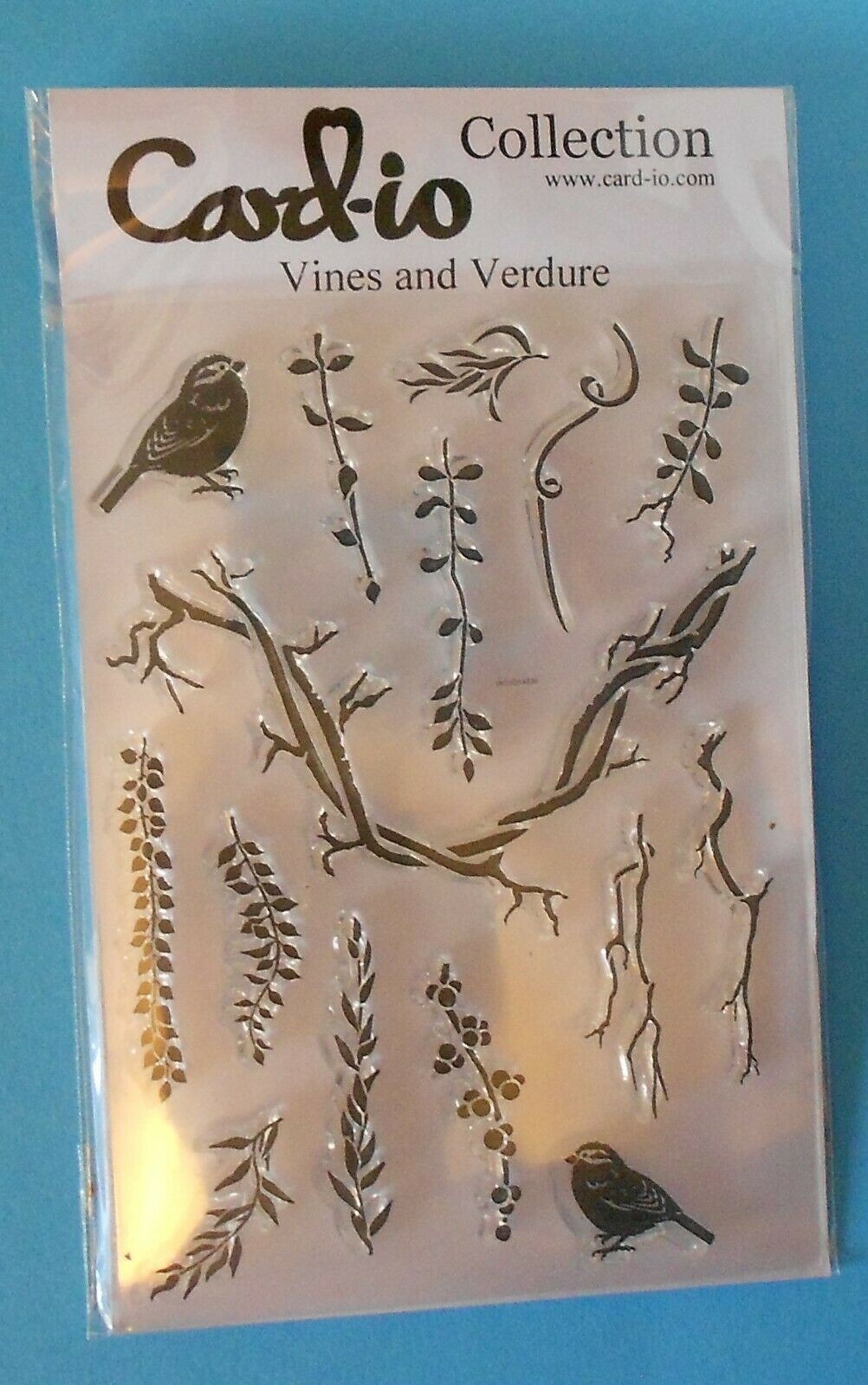 CARD-IO  Collection   VINES & VERDURE  CCSTVIN-03  STAMP SET  birds vine dangles