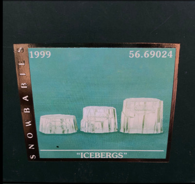 Dept 56 Snowbabies 56.69024 Icebergs Display Stands   Set of 2 w/ Box