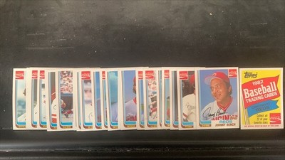 Topps 1982 Baseball Cincinnati Reds Coca-Cola Team Set 22 Cards