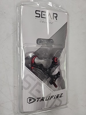 Tru-Fire Sear Hand-Held Archery Compound Bow Hinge Release Red BTR