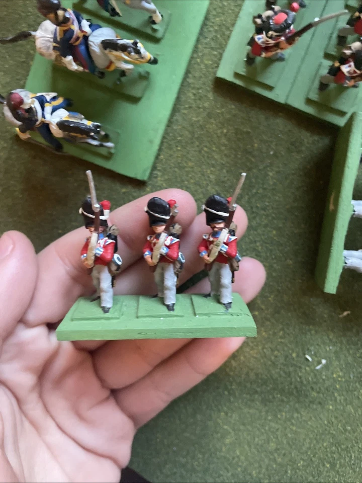 Ejército Waterloo Británico Pintado Profesionalmente Escala 1/72. Caballería/infantería Foto 4 de 4