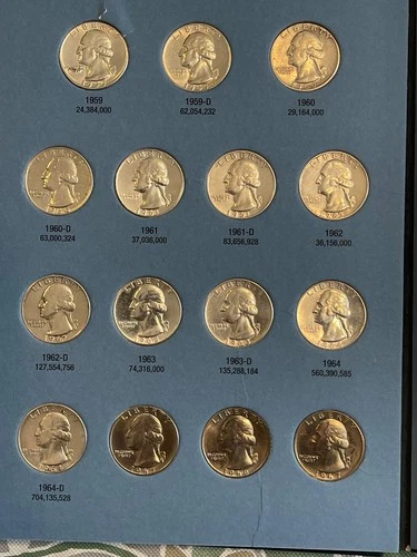 washington quarters silver - us coins