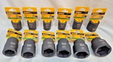Dewalt 12pc Impact Socket Set 3/4" Drive Metric - 6pt 22mm - 41mm DWMT80742 NEW