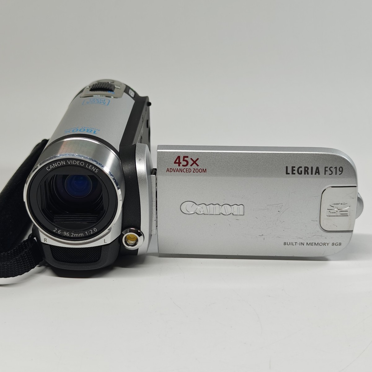 Canon LEGRIA FS19 Camcorder Silver 45x Zoom 8GB Memory Video