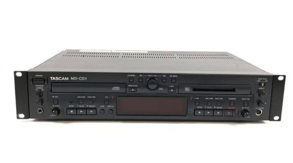 TASCAM MD-CD1 CD MD Deck Player Recorder MiniDisc USED Power confirmed - Image 2 of 4