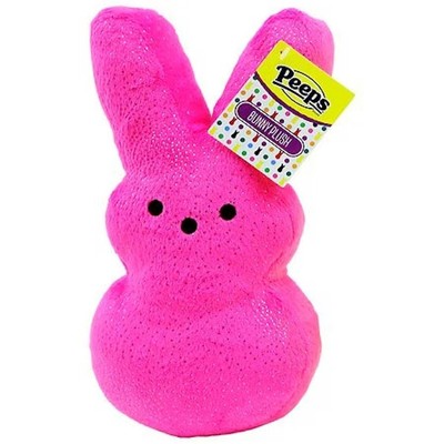 Peeps 9'' Plush Bunny Pink with Sparkles