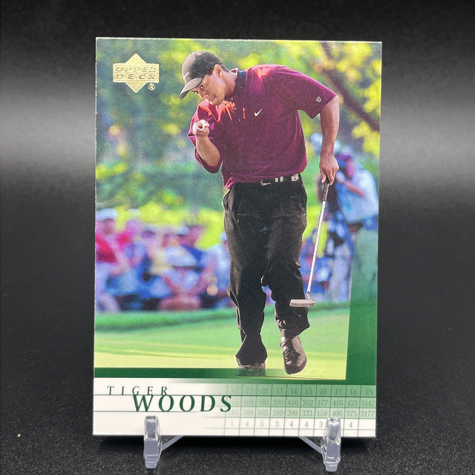 2001 Upper Deck Golf - TIGER WOODS (RC) - Rookie - Card #1 Tiger Rookie Card