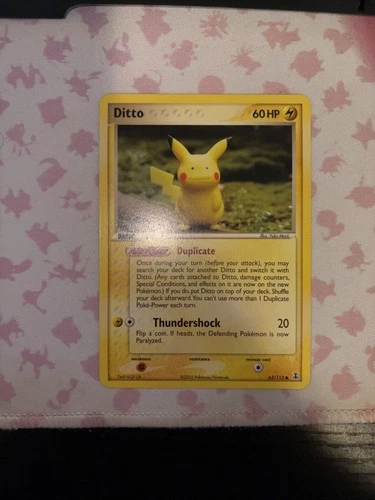 New ListingPokemon Ditto Non-Holo 63/113 EX Delta Species Pikachu 2005 NM Yuka Morii