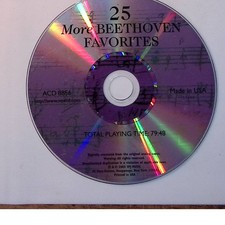 Beethoven 25 More Beethoven Favorites CD Tested and Works