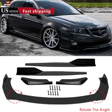 For Acura ILX TLX TSX Front Bumper Lip Chin Spoiler Body Kit Splitter Side Skirt
