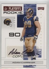 2007 Playoff NFL Playoffs Rookie Red Signatures /100 Adam Carriker #139 Auto n1u
