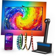 TV Backlight with Camera for 55-65" TVs, 12.5ft LED Strip Lights, Real-Time