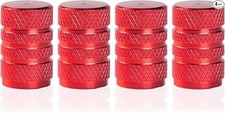 4PCS Tire Valve Stem Caps, Aluminum Alloy Tire Valve Stem Cap Cover, red