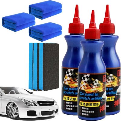 Whimsyard Car Scratch Remover, Nano Sparkle Wax for Car Scratches