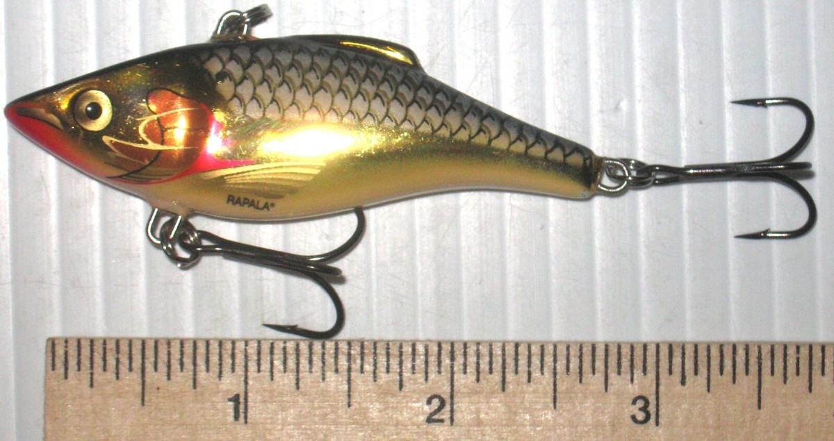 4 leurres Rapala Rattlin' Rap RNR (2 tailles) 1 neufs et 3 d