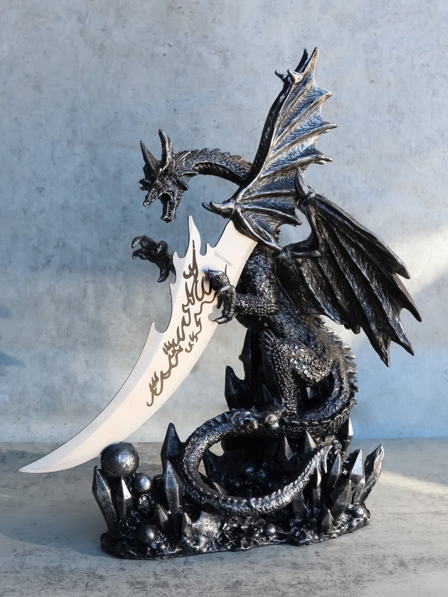 Kremers Schatzkiste XXL Spardose Drachenwächter 21 cm aus Polyresin Sparschwein Drache bewacht Schatzkiste Dragon Figur Sparkasse Sparbüchse groß Geld Sparen