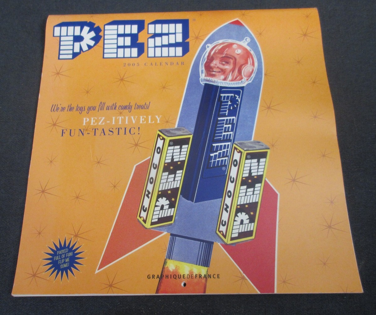 PEZ 2005 Calendar Sealed Cardboard Candy Dispenser Boxes Vintage