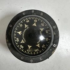 Vintage E.S. Ritchie & Sons Pembroke Mass Black Navigation Nautical Compass