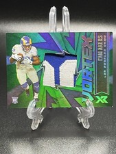 2020 Panini XR Vortex Materials Green /5 Cam Akers #VX-24 Rookie RC Rams SSP