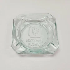 Vintage Smoked Square Glass IMPERIAL PALACE Las Vegas Ashtray