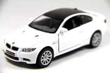 Brand New 5" Kinsmart BMW M3 Coupe E92 Diecast Model Toy Car 2 Door 1:36 WHITE