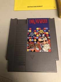 Sistema de Entretenimiento Dr. Mario Para NES Nintendo COMPLETO con Manual De Colecci&oacute;n