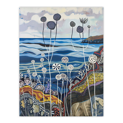 Abstract Scottish Coastal Artwork Coral Sealife Wall Art Poster Print