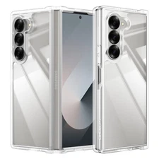 For Samsung Galaxy Z Fold 6 Shockproof Acrylic Clear Case Cover/Screen Protector