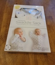 Baby Newborn Swaddle Sack 100 Cotton Size SMALL 0-3 Months Mitten Cuffs NEW