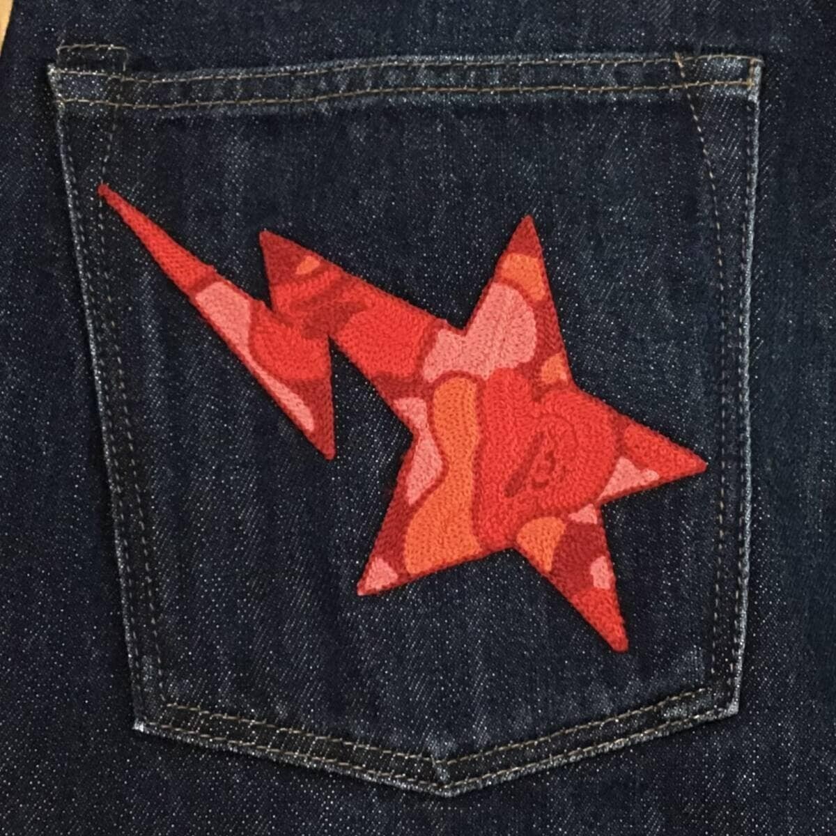 Red camo BAPE STA Denim Pants a bathing ape NIGO Size XL | eBay