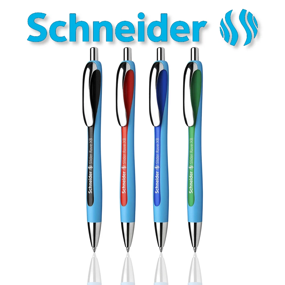 Schneider Kugelschreiber Slider Rave 755 XB blau schwarz rot grün kuli Stift