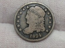 VG 1834 Bust Half Dime.  #23