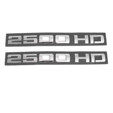 2x Chrome 2500HD Emblem Car Body Fender Door Tailgate Badge for Sierra Silverado