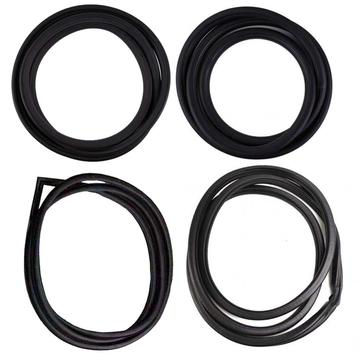 Windshield Door Rubber Seal Set 4 Fits Mazda B1600 / Ford Courier