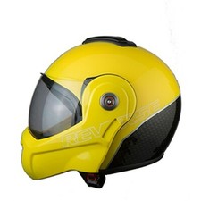 CASCO BHR MOD. 807 REVERSE FLIP-UP 180° MODULARE JET INTEGRALE GIALLO TG. S 55