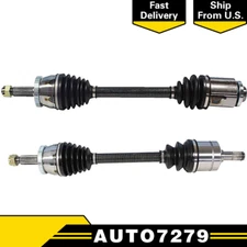 Pair Front CV Axle Shaft for DODGE STEALTH 91-92 DOHC FWD Automatic Transmission