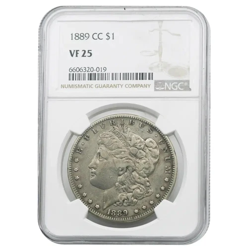 1889-CC Morgan Silver Dollar VF25 NGC