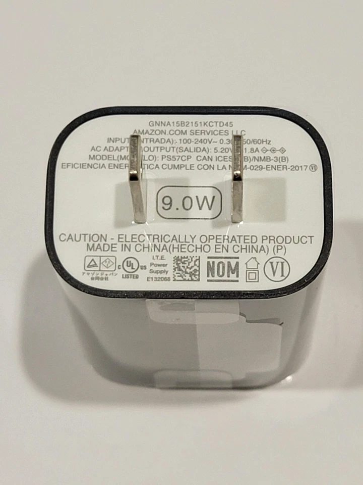 Amazon 9W Original AC OEM USB Charger and Power Adapter NEW! - Image 2 of 4
