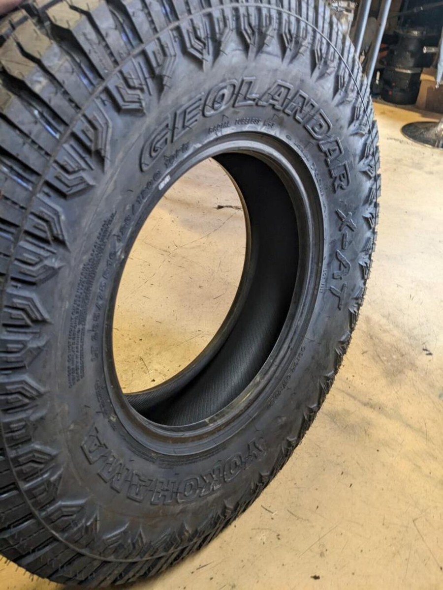 2 YOKOHAMA GEOLANDAR X-AT LT 265 75 16 123/120Q LRE 10PLY TIRES